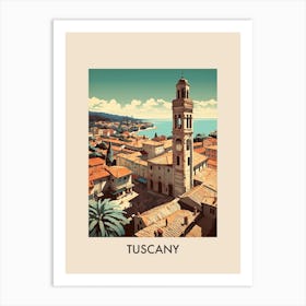 Tuscany Italy 5 Vintage Travel Poster Art Print