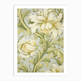 Floral Wallpaper 264 Art Print