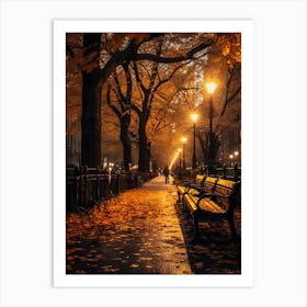 Autumn In Manhattan Art Print