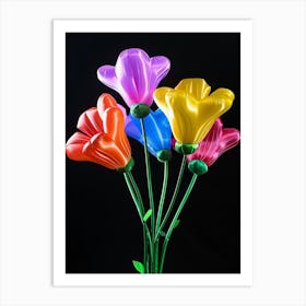 Bright Inflatable Flowers Freesia 3 Art Print