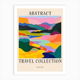 Abstract Travel Collection Poster Costa Rica 2 Art Print