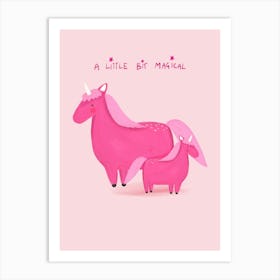 Pink Unicorns Art Print