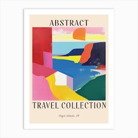 Abstract Travel Collection Poster Virgin Islands Uk 1 Art Print