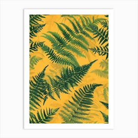 Pattern Poster Sensitive Fern 2 Art Print