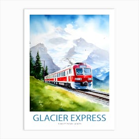 GlacierTravel Poster Art Print