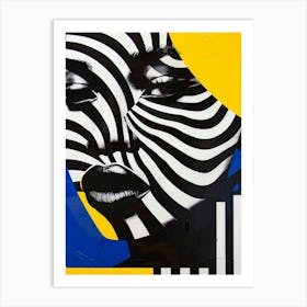 Black And Yellow 3 Art Print