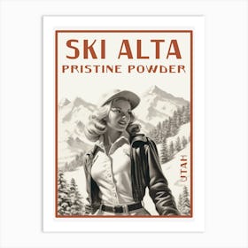 Ski Alta 1 Art Print