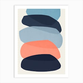 Colorful abstract shapes 48 Art Print