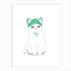 Kitty Hat Art Print