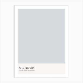 Arctic Sky Colour Block Poster Art Print