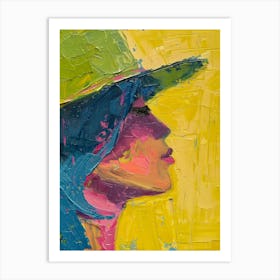 Portrait Of A Woman In A Hat 10 Art Print