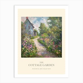 Flower Symphony Cottage Garden Poster 4 Art Print