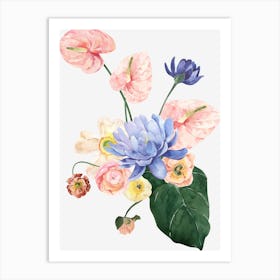 Watercolor Flowers Art Print