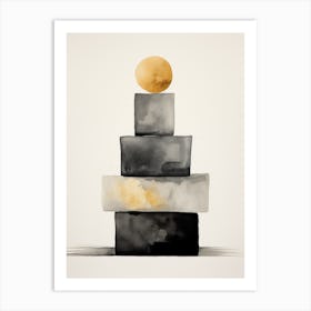 Black And Gold 2 Art Print