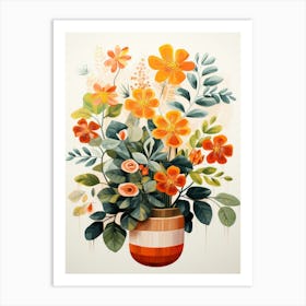 Flowers In A Pot Art Print