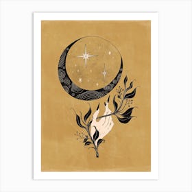 Wicked Hand With The Moon Art Print