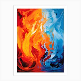 Flames Of Fire 4 Art Print