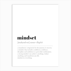 Mindset Definition Art Print