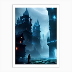 Dark Fantasy Castle Art Print