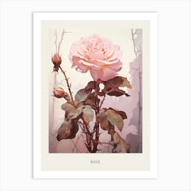 Floral Illustration Rose 5 Poster Art Print