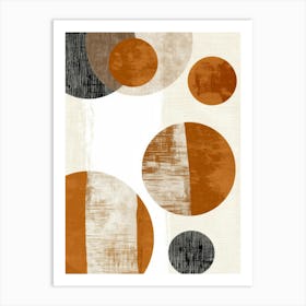 Abstract Circles Canvas Print 4 Art Print