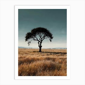 Lone Tree In The Grass Art Print