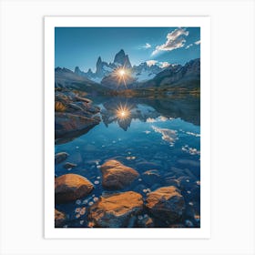 Sunrise Over Lake Fitzroy Art Print