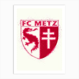 Metz Football Art Print