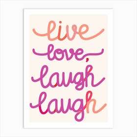 Live Love Laugh Laugh Affiche