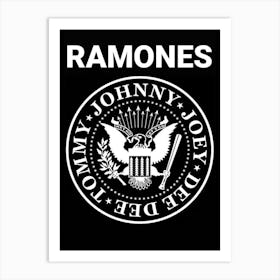 Ramones Logo band music Art Print