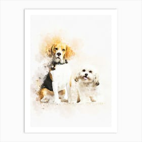 Beagle Mixed Breed Dog Art Print