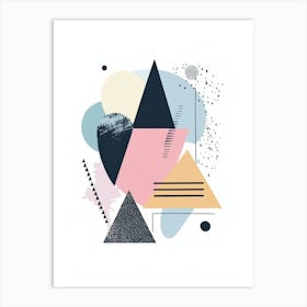 Abstract Triangles Canvas Print 3 Art Print