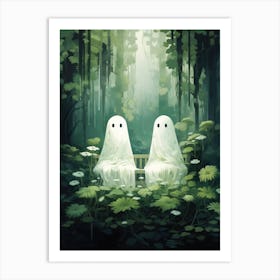 ghosts in the forest Art Print