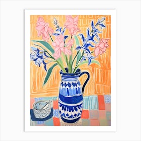 Flower Painting Fauvist Style Bluebell 3 Art Print