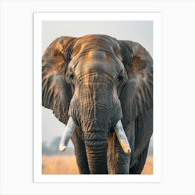 Elephant With Tusks Art Print