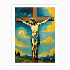 Jesus On The Cross 3 Art Print