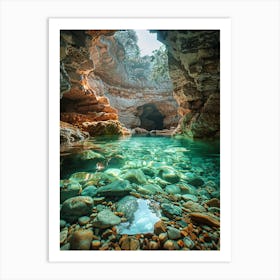 Caves In Greece 2 Art Print