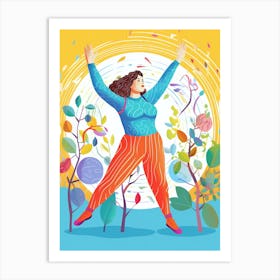 Body Positivity I Feel Like Dancing Matisse Inspired 2 Art Print