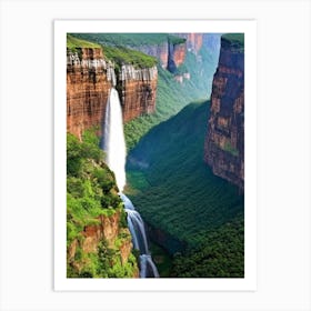 Blyde River Canyon Waterfalls, South Africa Majestic, Beautiful & Classic (1) Art Print
