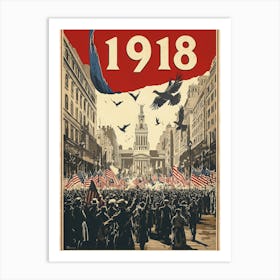 Aihrgdesign A Vintage Poster Celebrating The End Of World War 36d38848 616f 43bd A876 430c7bd796b4 0 Art Print