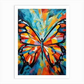 Butterfly 03 - Abstract Vibrant Colorful Modern Style Art Print