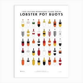 Lobster Pot Buoys Art Print