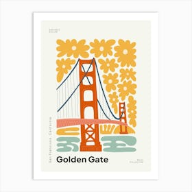 Travel Golden Gate Bridge San Francisco California Abstract Gallery Art Print