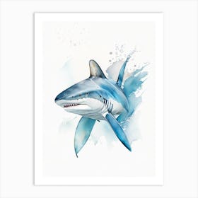 Spiny Dogfish 2 Shark Watercolour Art Print