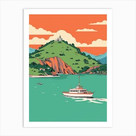 Virgin Islands 3 Travel Illustration Art Print