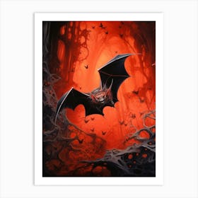 Greater Horseshoe Bat Painting 1 Art Print