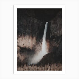 Rustic Forest Waterfall Art Print