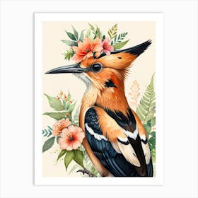 Hickory Woodpecker Art Print