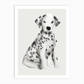 Dalmatian Puppy Art Print