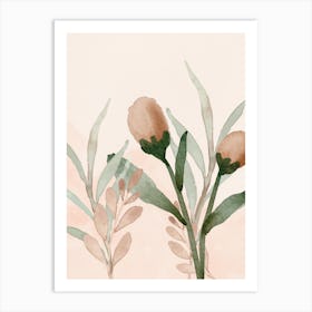 Watercolor Flowers 41 Art Print